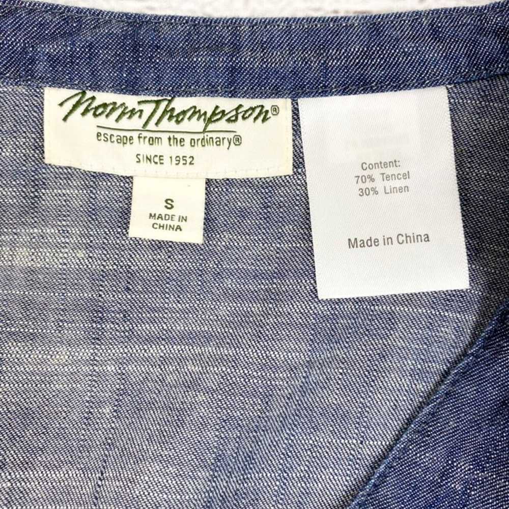 Vintage Norm Thompson Chambray Top SM - image 7