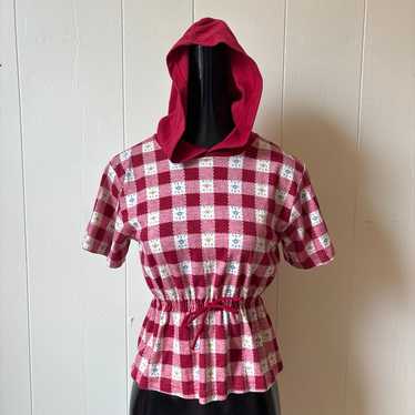 Red and White Picnic Top