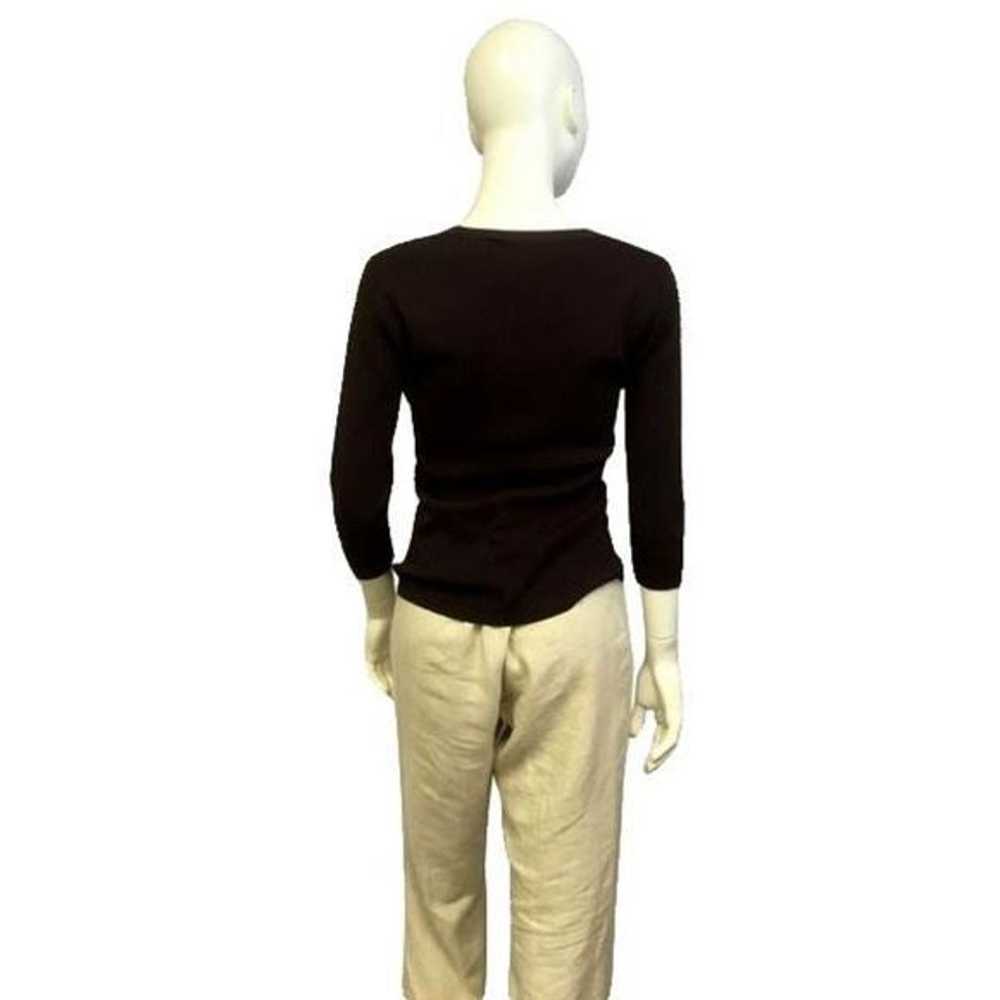 Joseph A. Banging Brown Top Size S (SKU - image 4