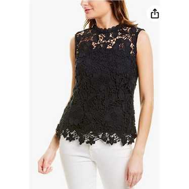 Nanette Nanette Lepore Women's Lace Blouse Black … - image 1