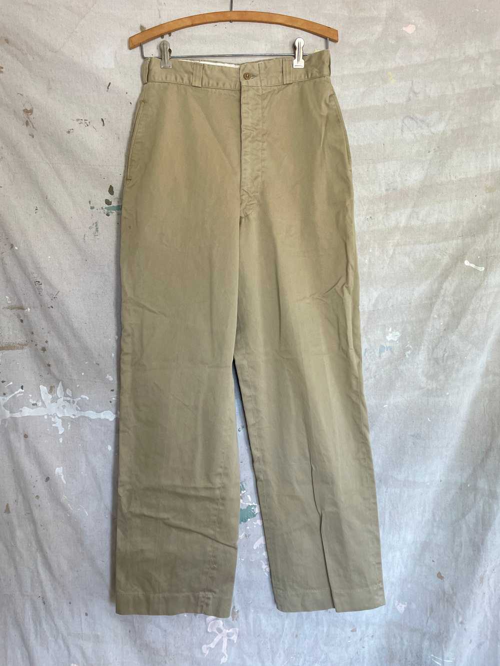 60s Khaki Military Trousers - image 3