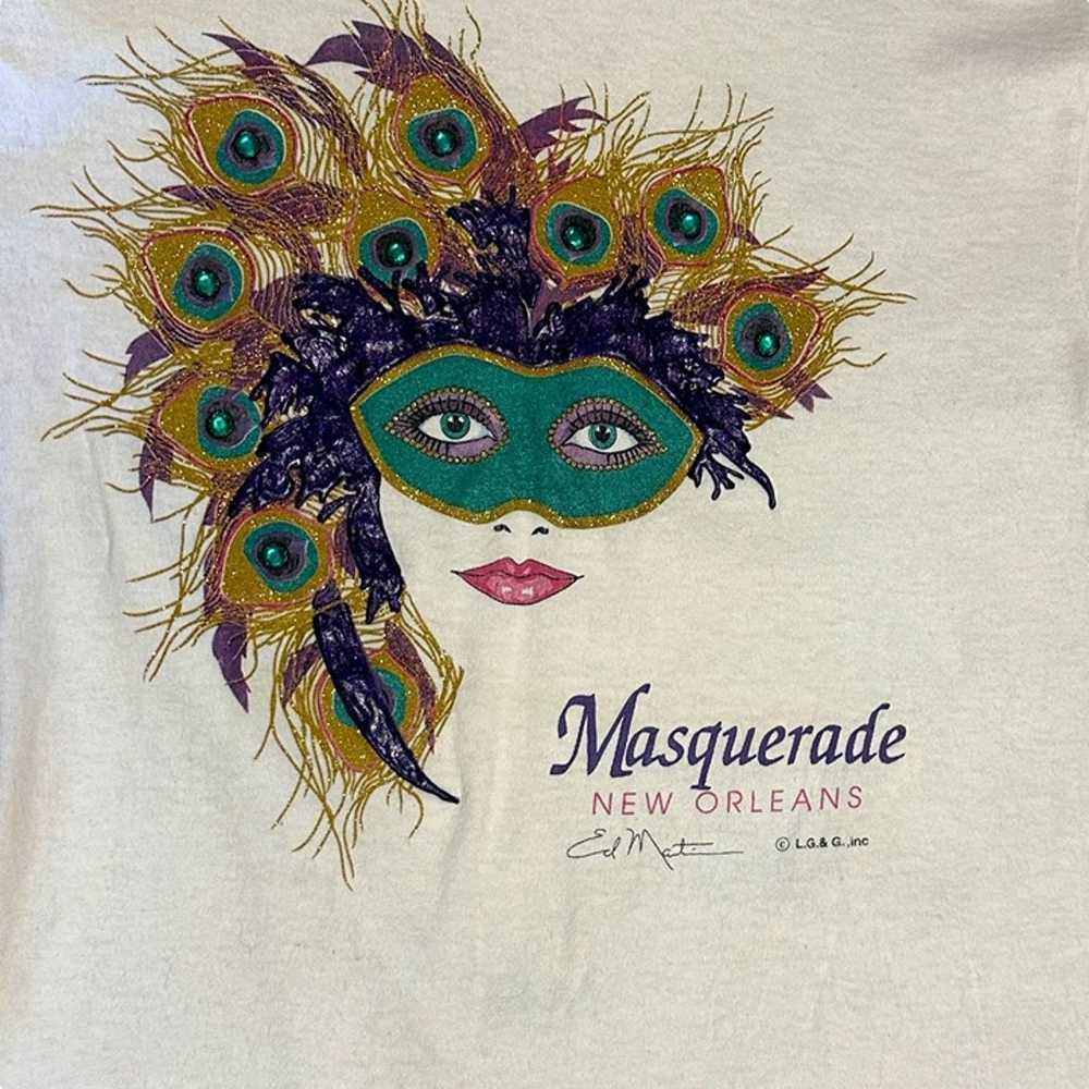 Vintage Gildan S New Orleans Masquerade TShirts M… - image 1