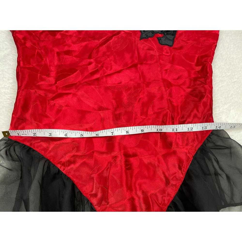 Victoria’s Secret Vintage Gold Label Red Satin Bo… - image 7