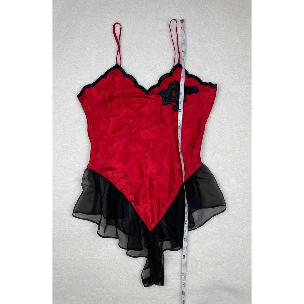 Victoria’s Secret Vintage Gold Label Red Satin Bo… - image 8