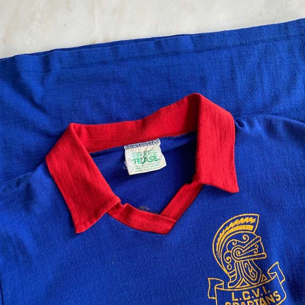 VINTAGE 1980s RUGBY POLO SHIRT VARSITY SCHOOL JER… - image 4