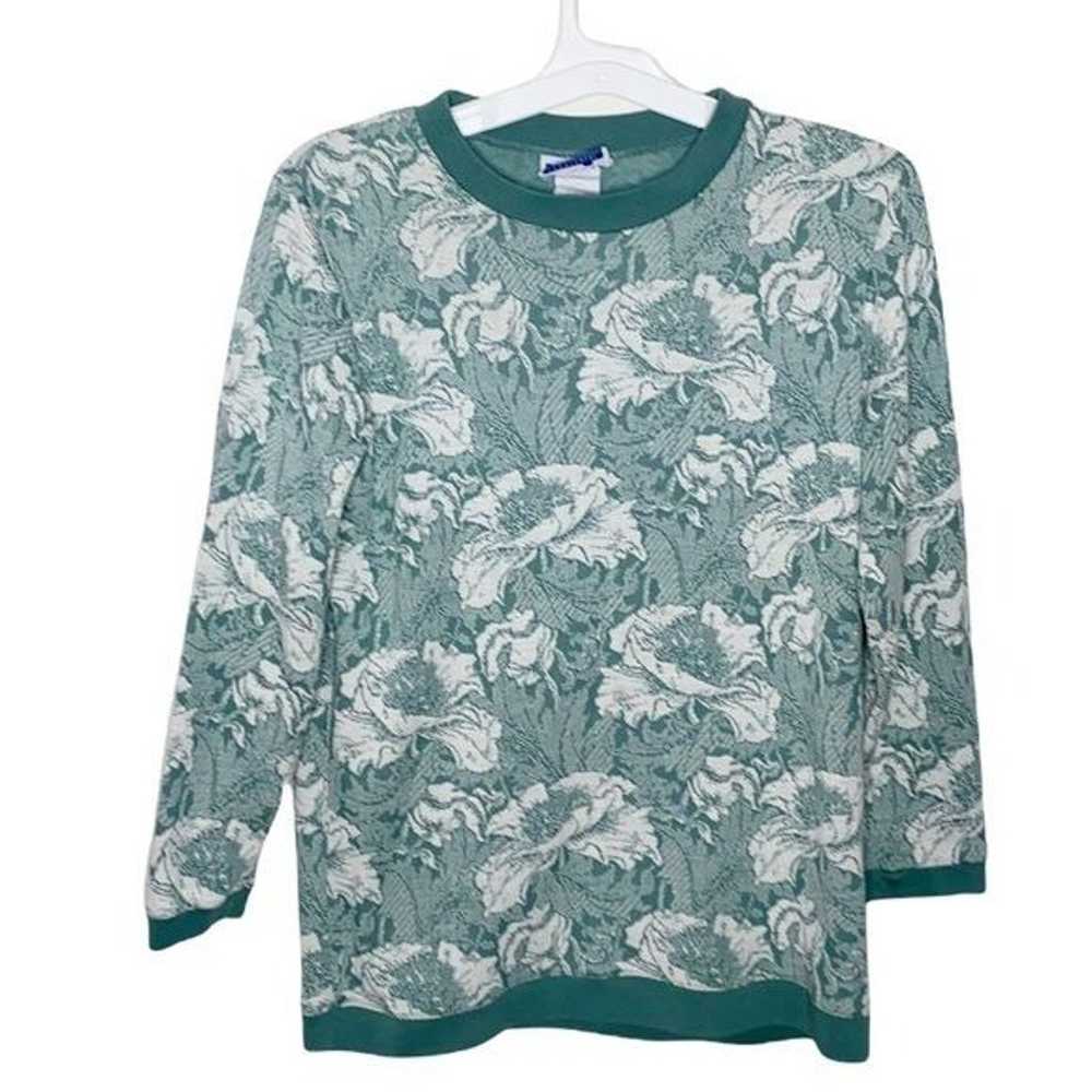 Cape Cod Sportswear vintage floral sweatshirt siz… - image 1