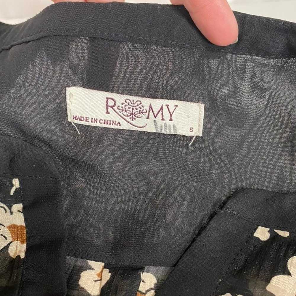 **TAKING BEST OFFER** ROMY Black Floral Sheer But… - image 4