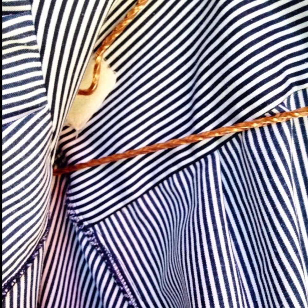 VINTAGE JACKSON'S FASHIONS blue white stripes but… - image 6