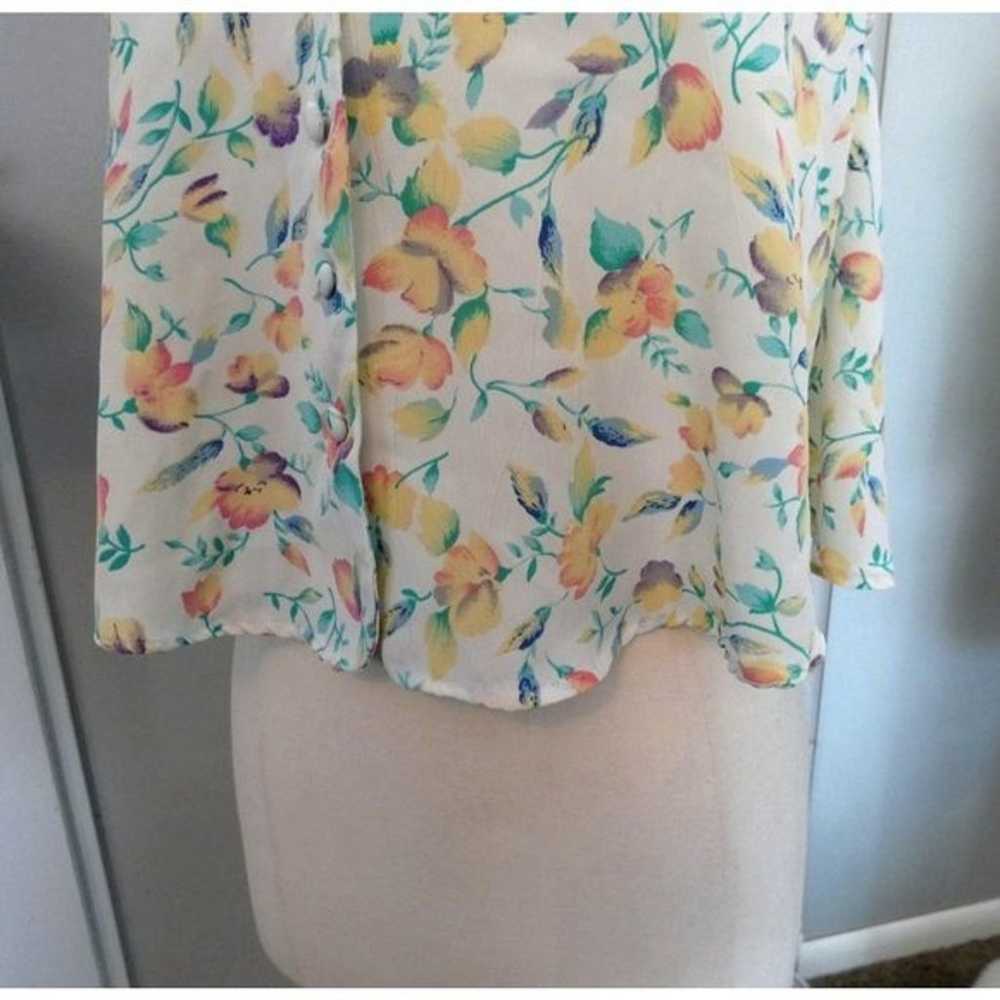 Vintage Victoria's Secret Floral Crop Top Size S … - image 7