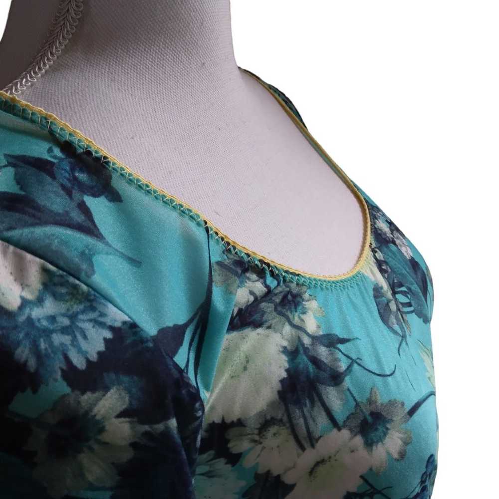 Roberto Cavalli floral top size  48 italy sz 4 US… - image 12