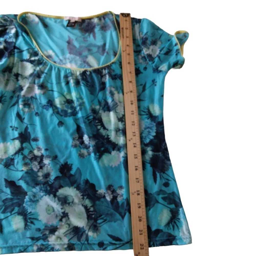 Roberto Cavalli floral top size  48 italy sz 4 US… - image 7