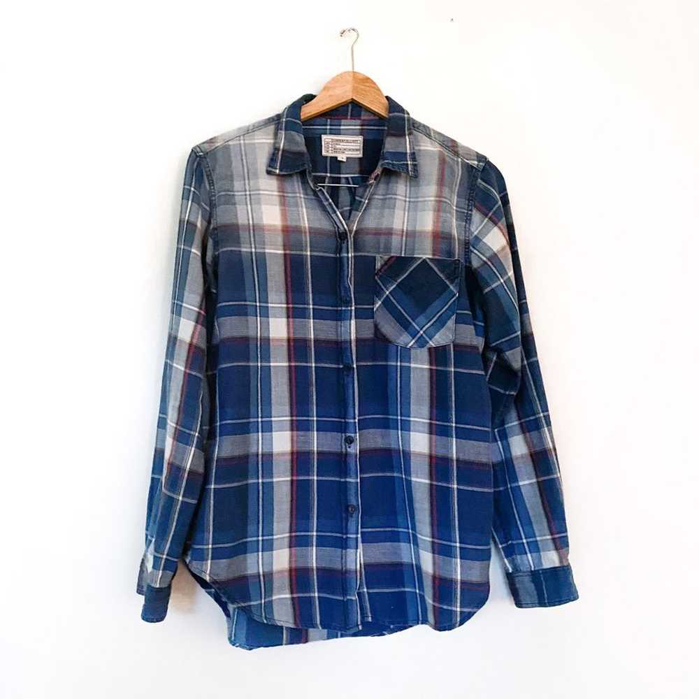 Current Elliott Plaid Check Button Shirt - image 3