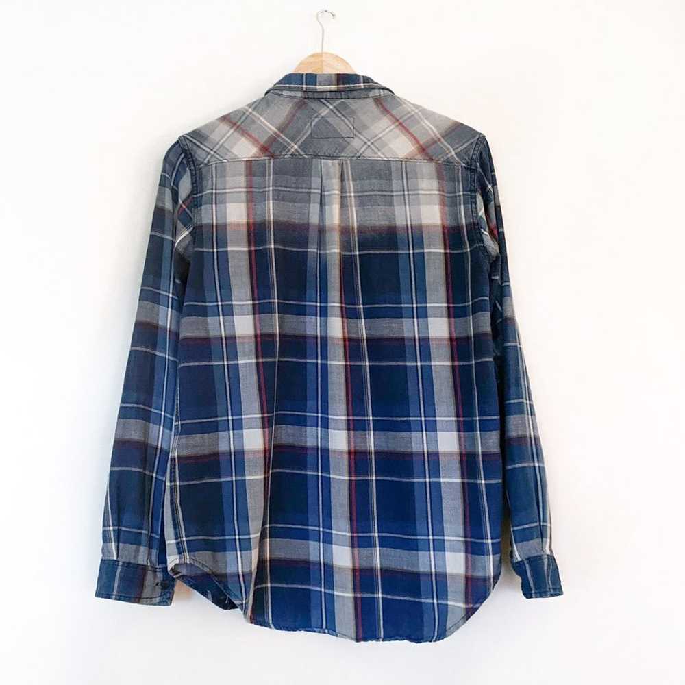 Current Elliott Plaid Check Button Shirt - image 4