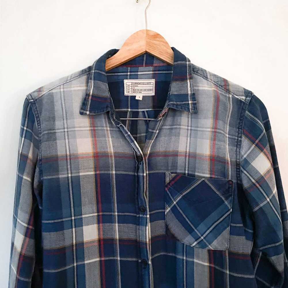 Current Elliott Plaid Check Button Shirt - image 5