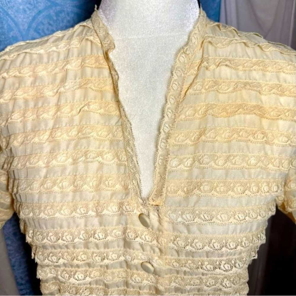 Vintage 1950s Eclipse of Seattle Lace Layered Blo… - image 2