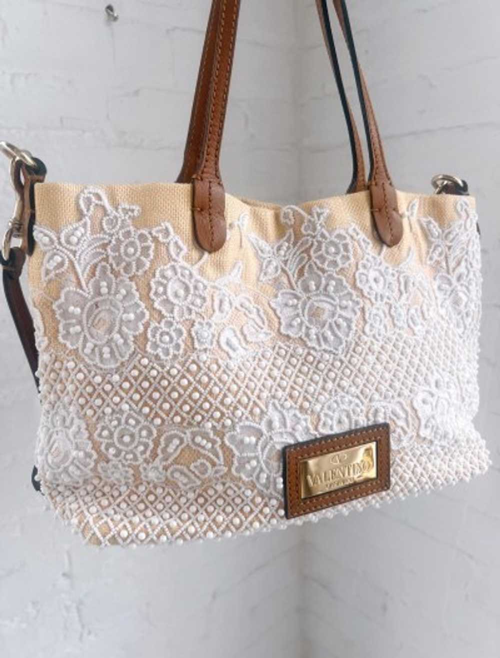 authentic Valentino lace beaded bag - image 1