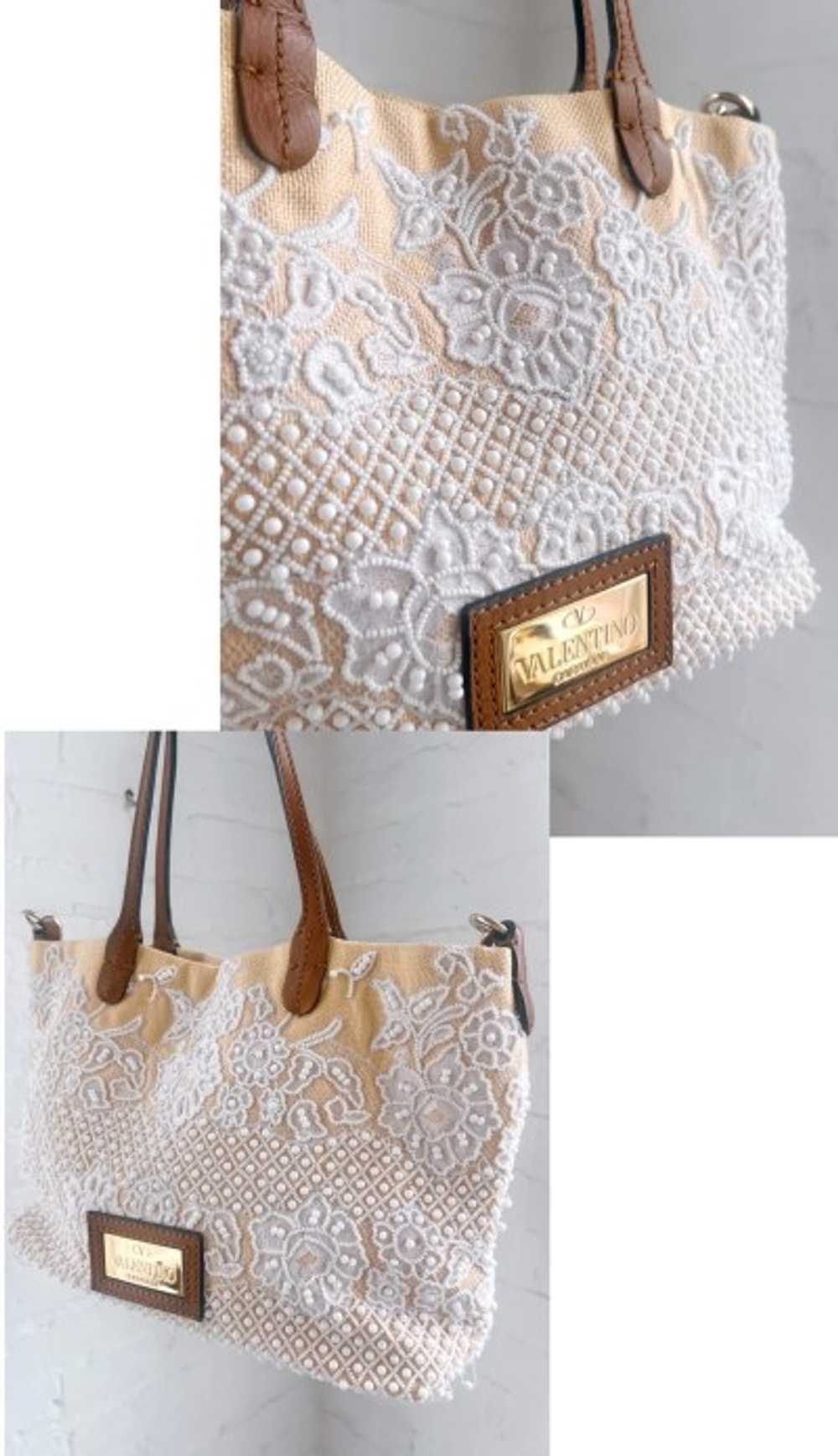 authentic Valentino lace beaded bag - image 2