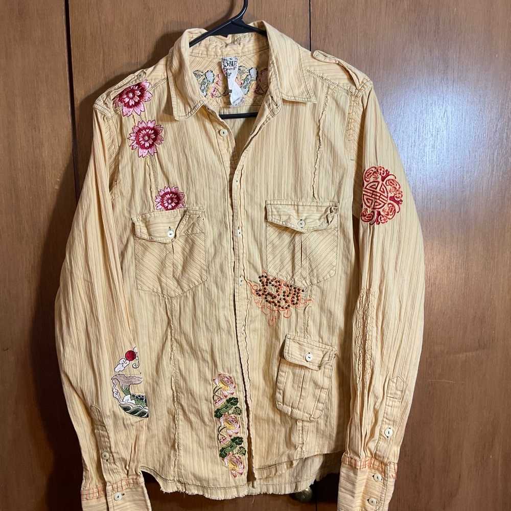 Johnny Was Workshop Embroidered Shirt - image 1