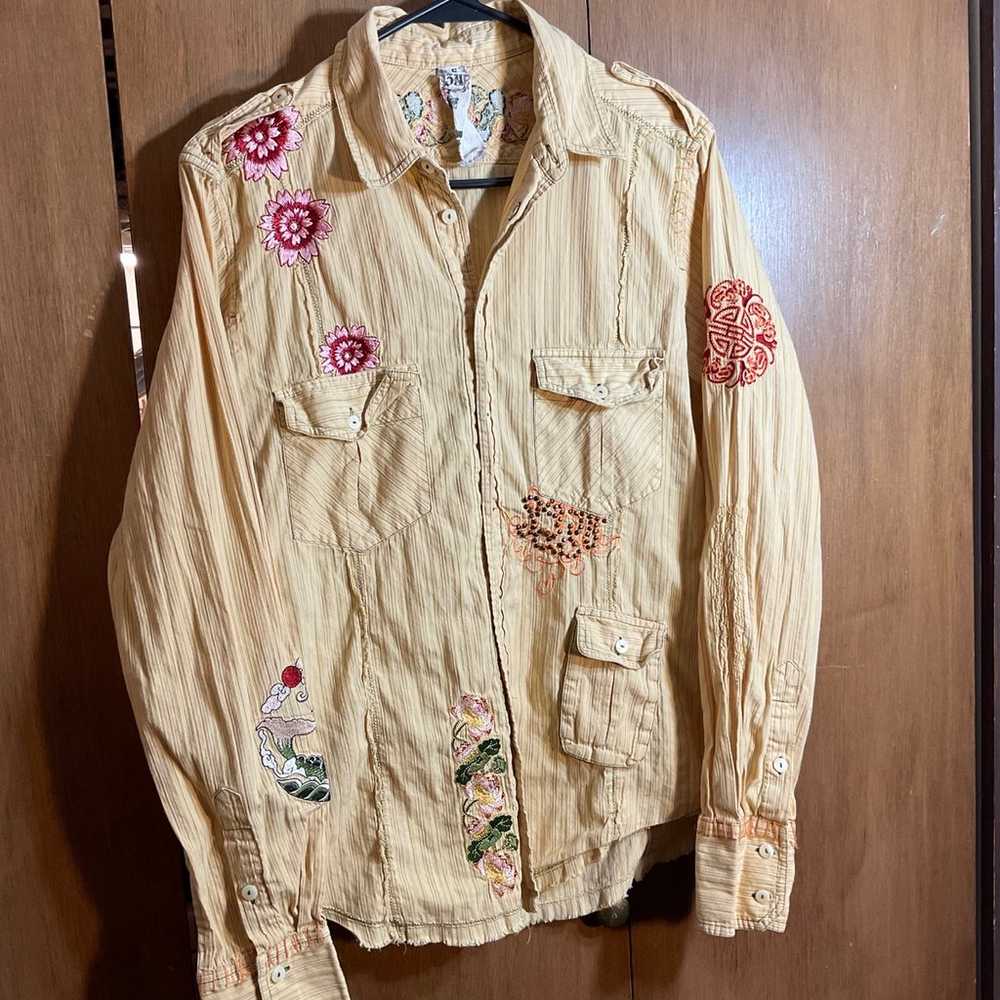 Johnny Was Workshop Embroidered Shirt - image 7