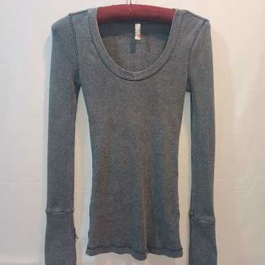 Free people motor moto button cuff vintage thermal
