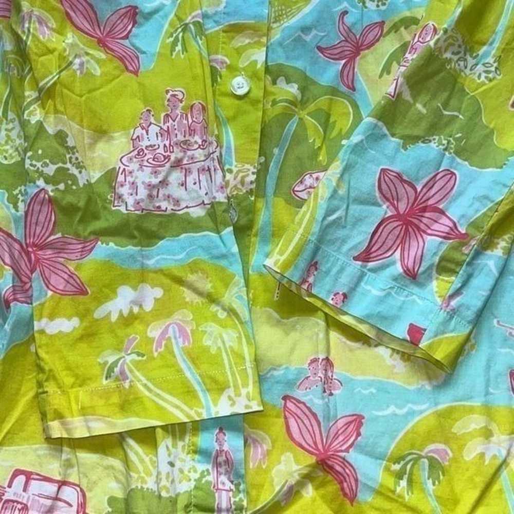 Vintage Lilly Pulitzer Private Island Print Butto… - image 11