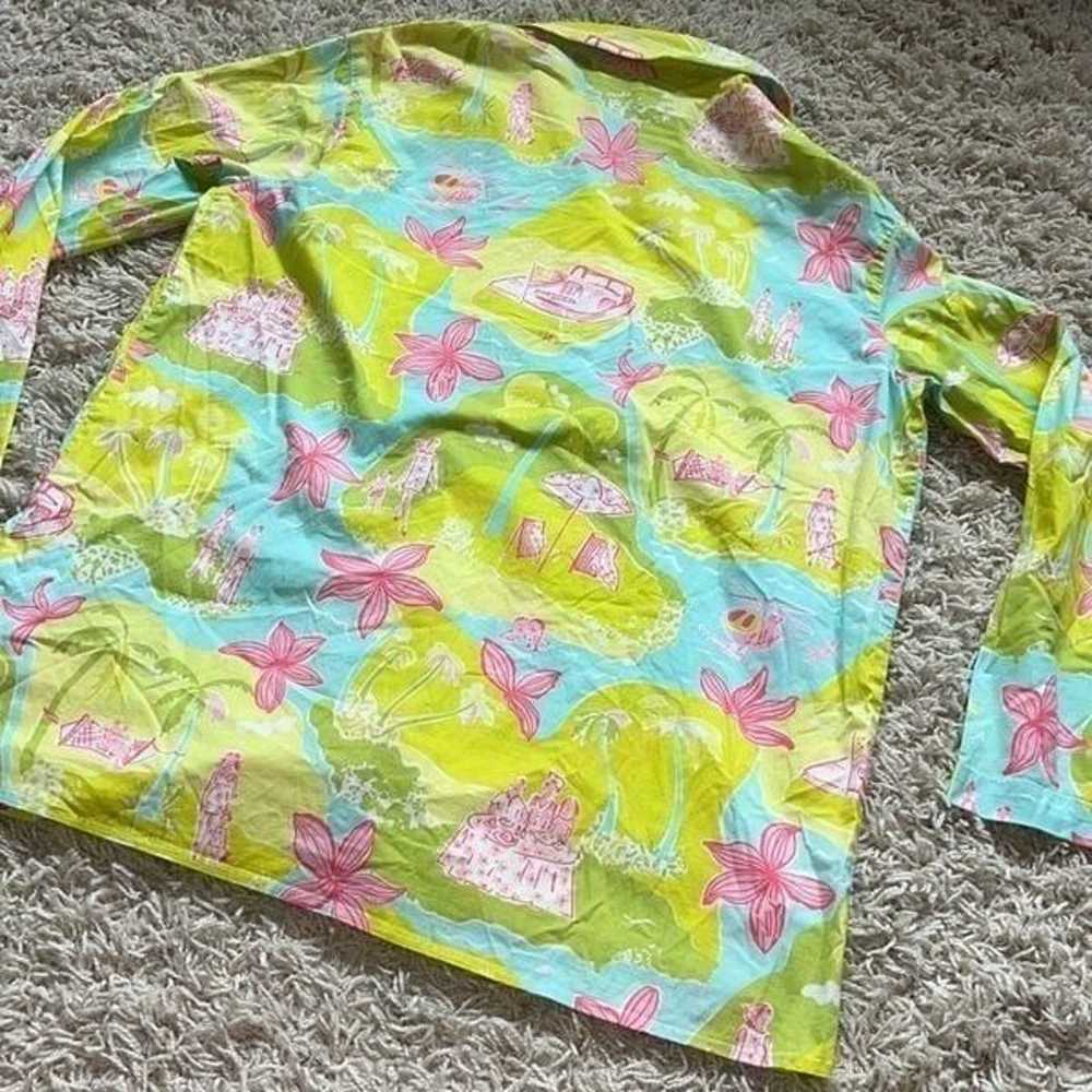 Vintage Lilly Pulitzer Private Island Print Butto… - image 12