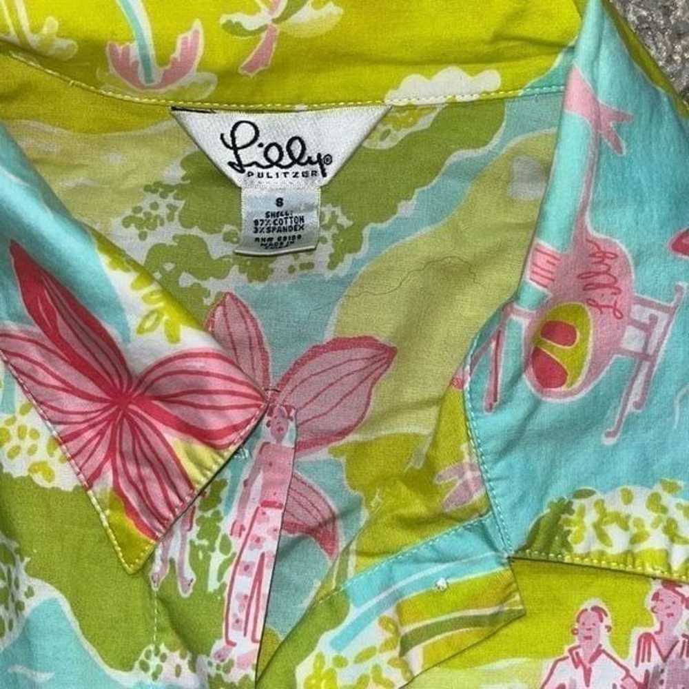 Vintage Lilly Pulitzer Private Island Print Butto… - image 3