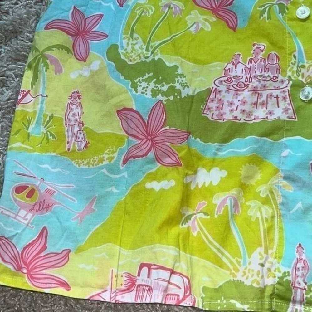 Vintage Lilly Pulitzer Private Island Print Butto… - image 5