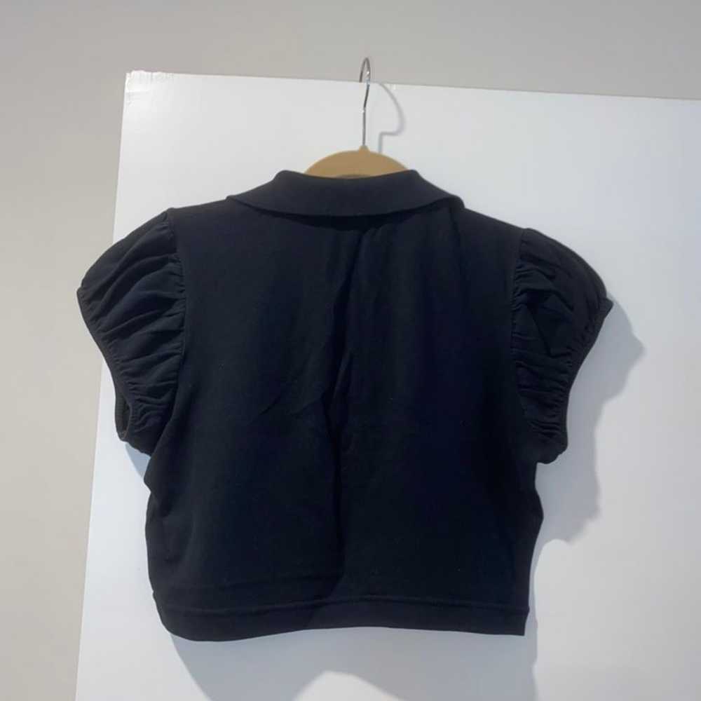 Vintage Burberry Cropped Cotton Blouse - image 4