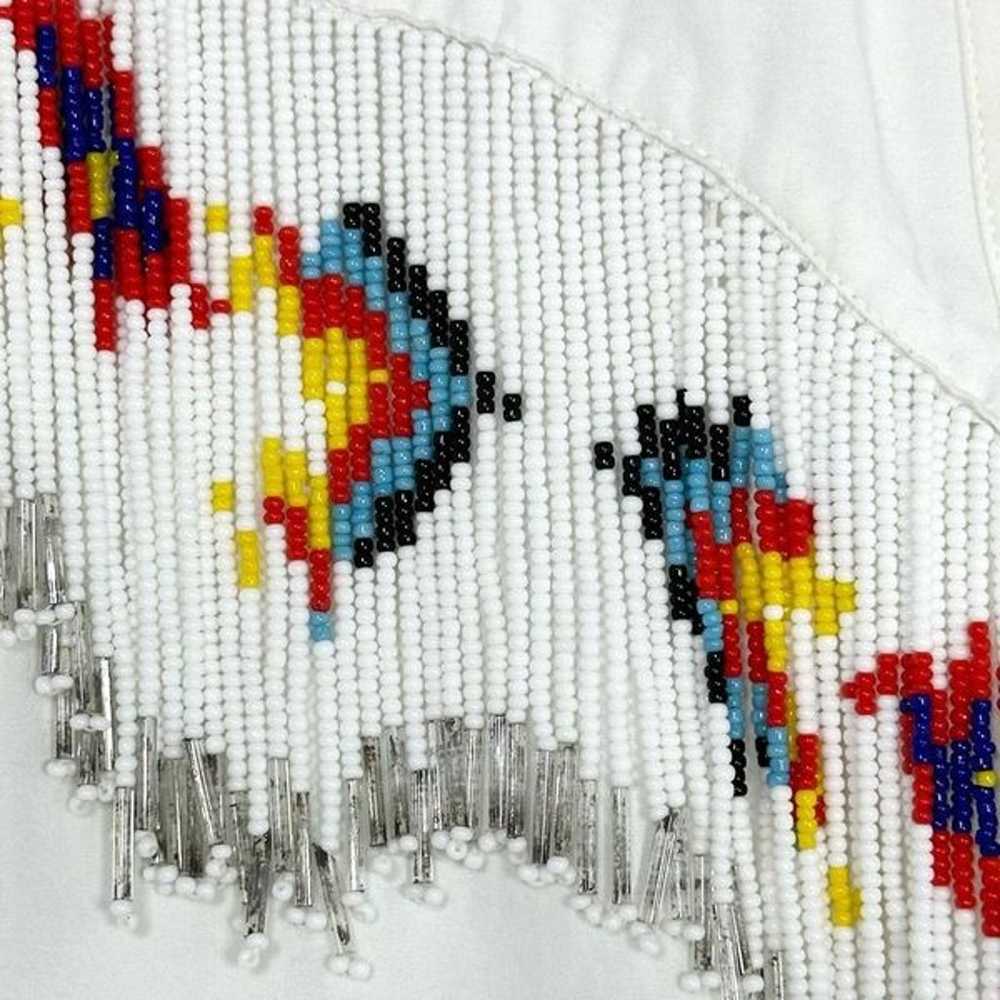 Vintage Pia Rucci Bead Fringe Studded Western Shi… - image 6