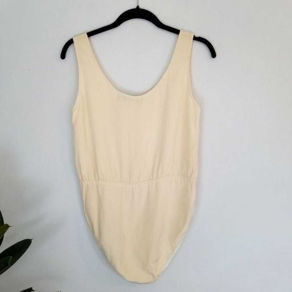 Donna Karen 90’s Vintage 100% Silk Tank Top Squar… - image 2