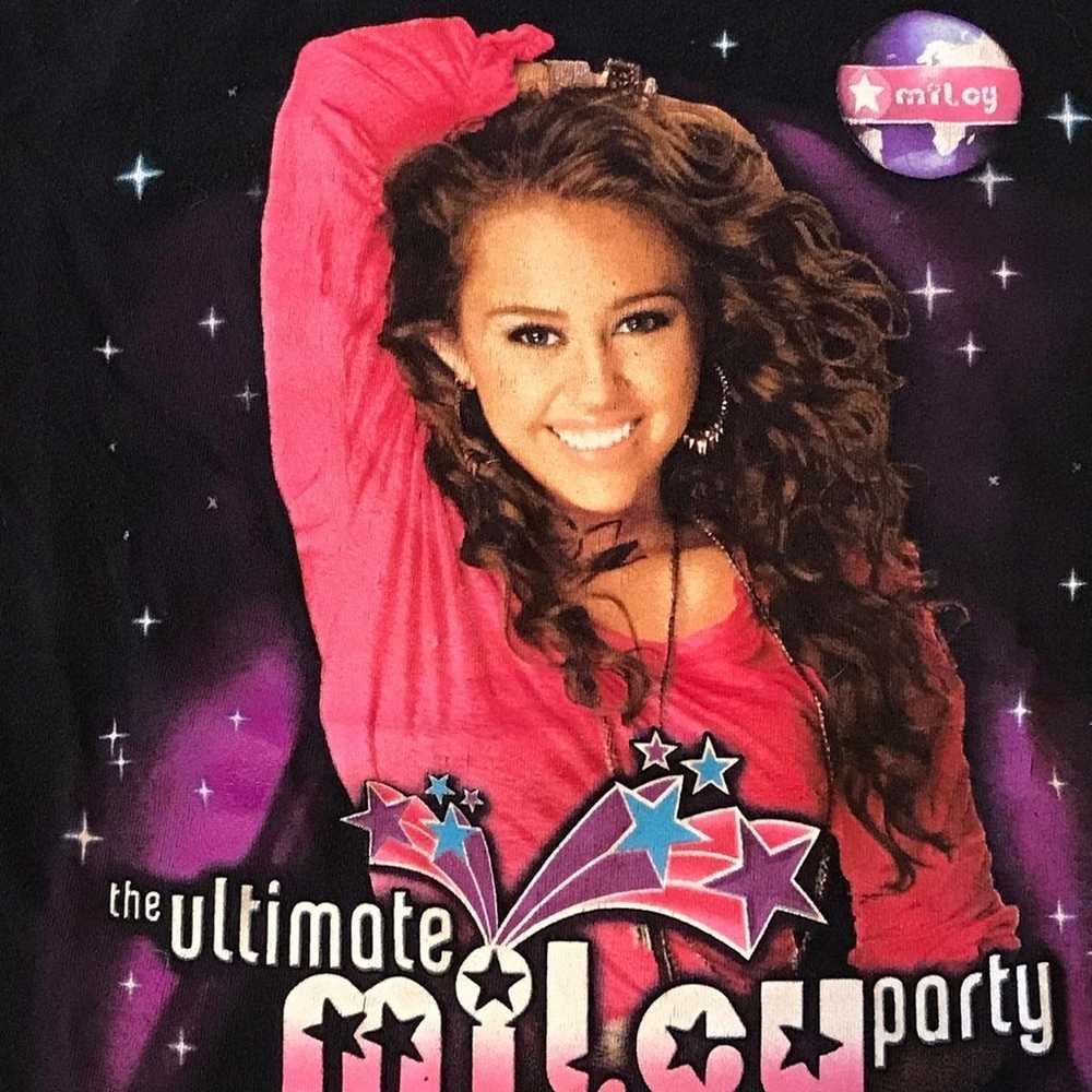 Miley Cyrus Tour Tee Shirt - Vintage 2009 - image 1