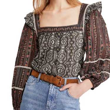 Free People Mostly Meadow Blouse