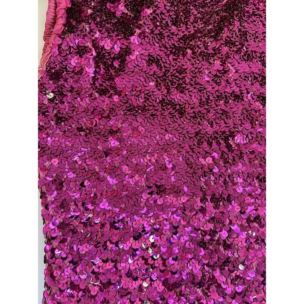 Vintage Womens Small Pink All Over Sequined Embel… - image 3