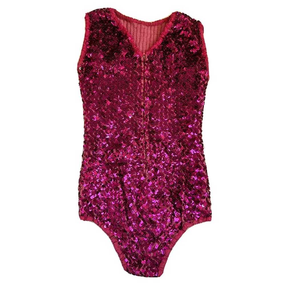 Vintage Womens Small Pink All Over Sequined Embel… - image 4