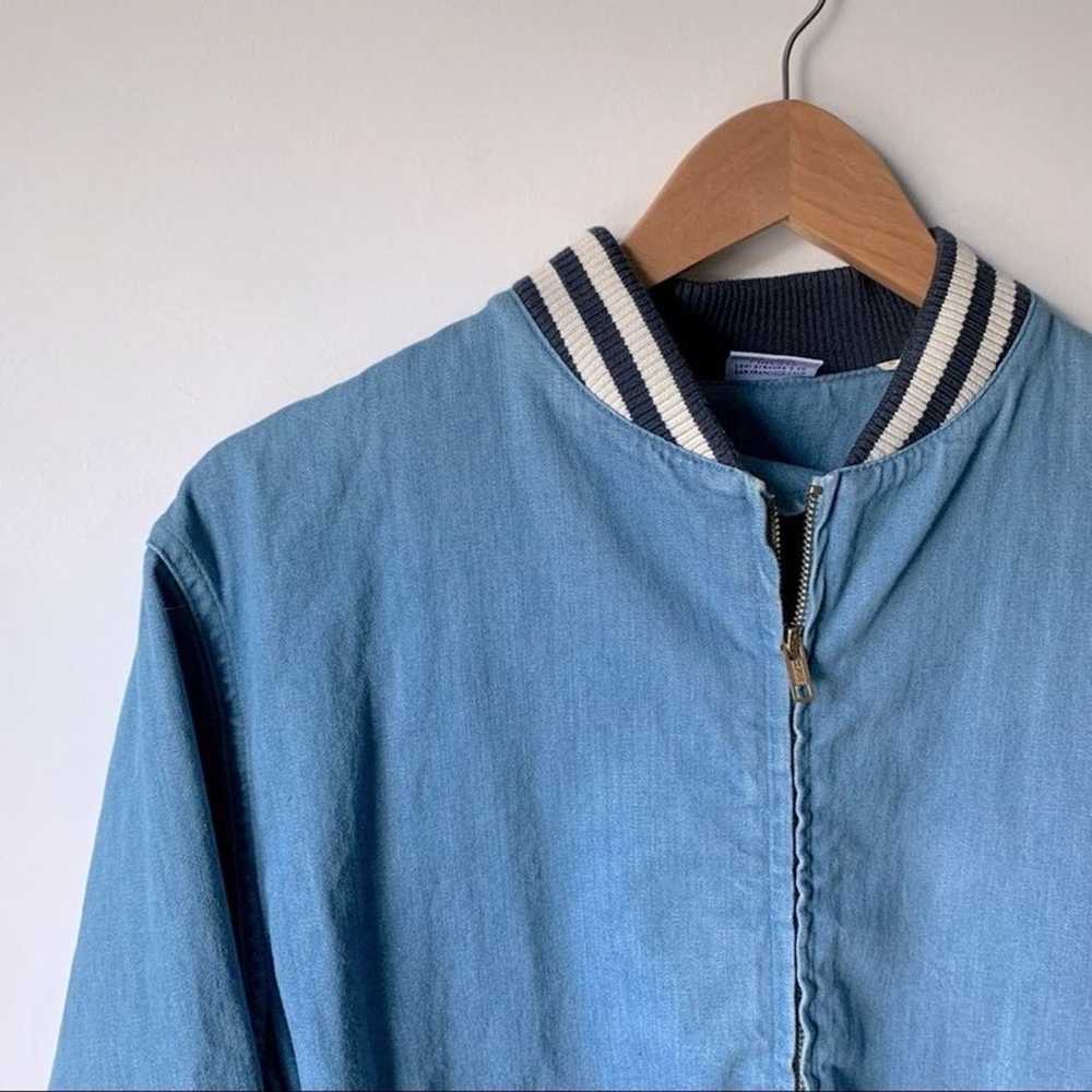 LEVI'S | Vintage 1960s Bomber Denim Jean Zip Up L… - image 2