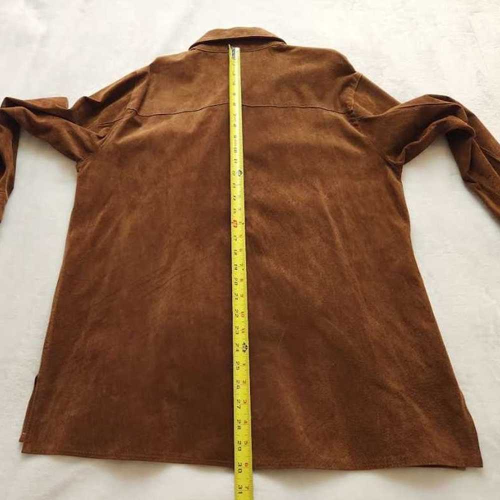 Vintage women's S Express oversized brown suede l… - image 11