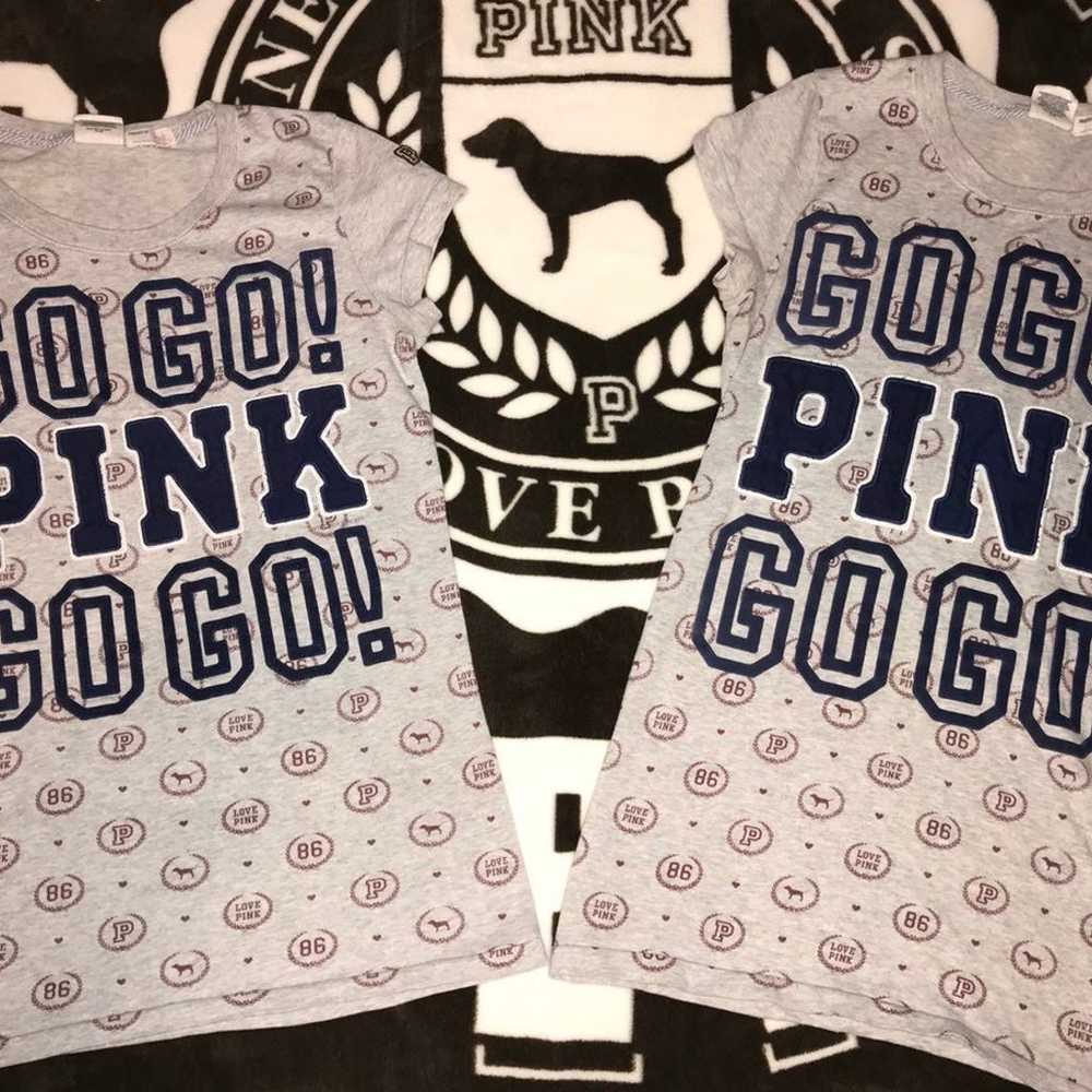 VS PINK VINTAGE 2008 "GO GO PINK GO GO" TEE - image 2