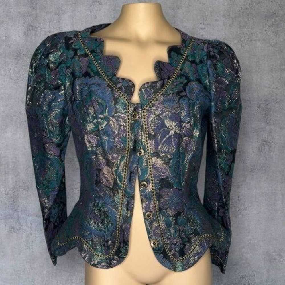 Elegant Cachet by Bari Protas Brocade Jacket - image 5