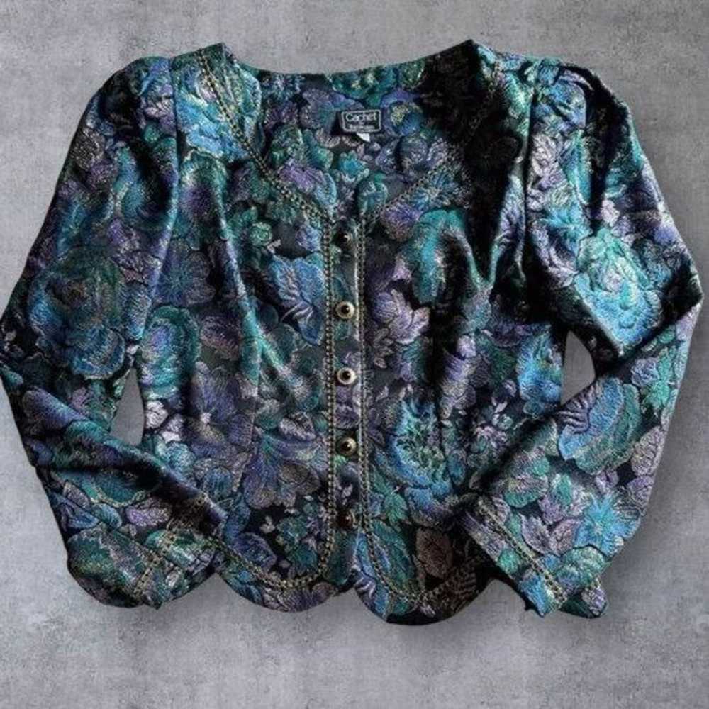 Elegant Cachet by Bari Protas Brocade Jacket - image 6