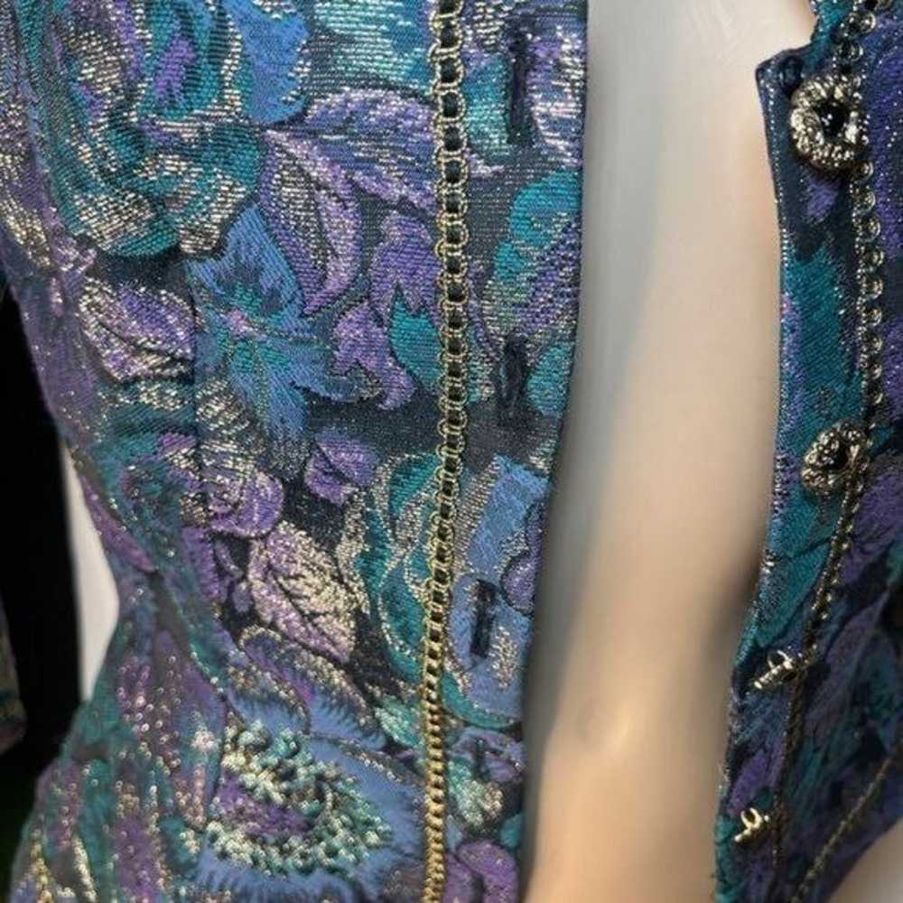 Elegant Cachet by Bari Protas Brocade Jacket - image 7