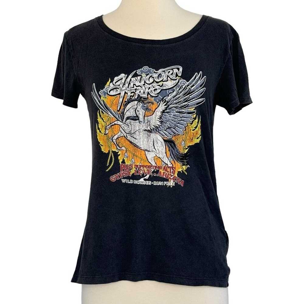 SPELL & GYPSY Unicorn Tears Distressed T Shirt Wi… - image 2