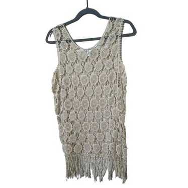 Cato Retro Crochet Tunic Tanktop Sleeveless Cover… - image 1