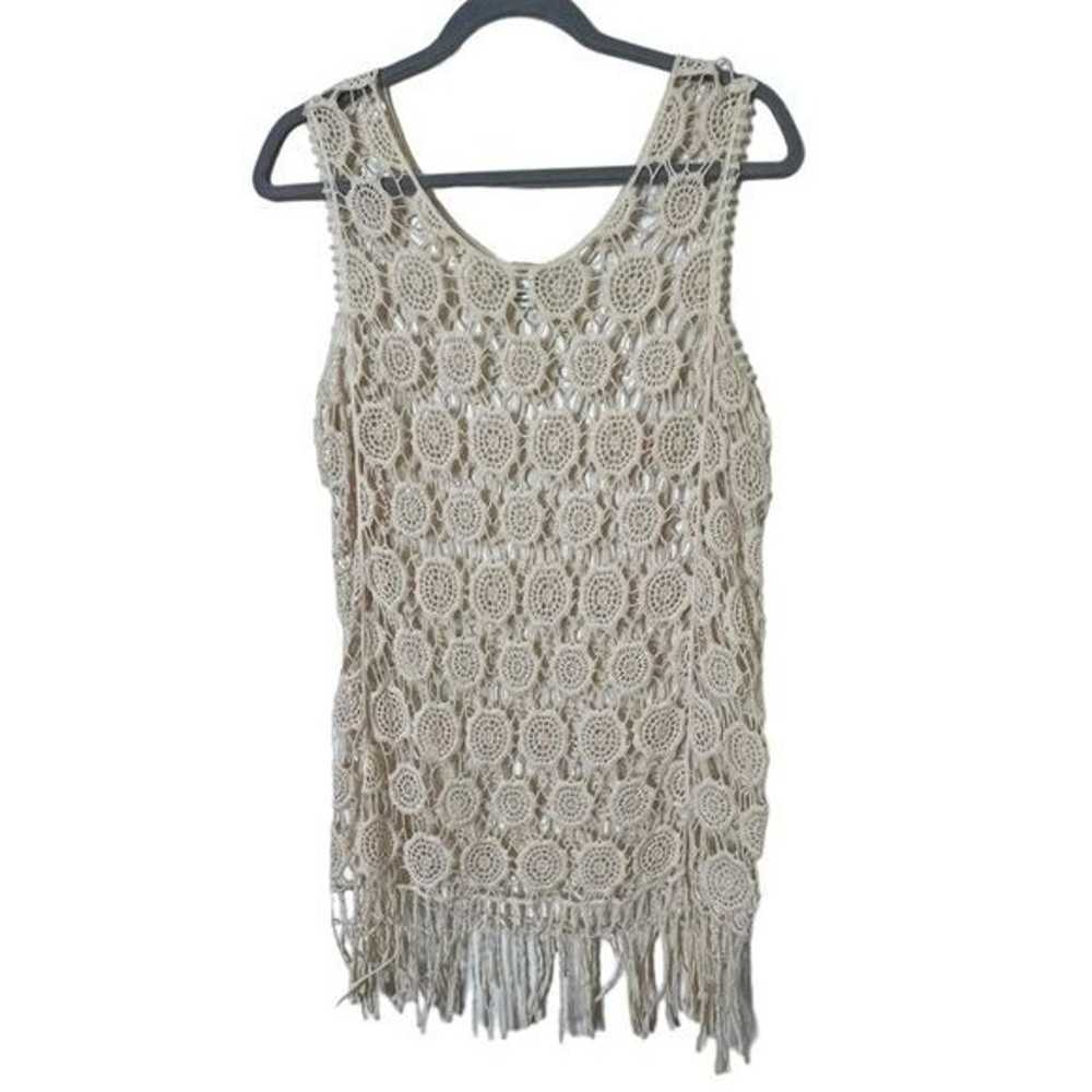 Cato Retro Crochet Tunic Tanktop Sleeveless Cover… - image 2