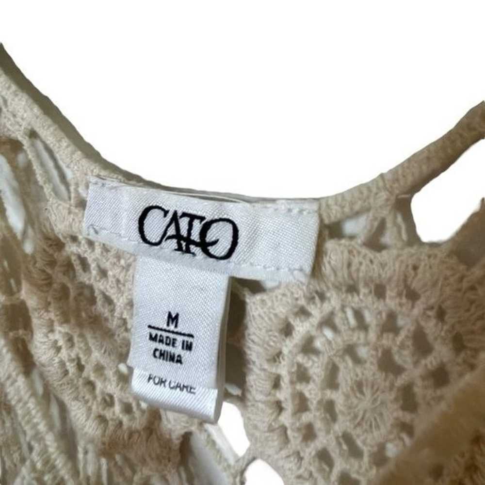 Cato Retro Crochet Tunic Tanktop Sleeveless Cover… - image 4