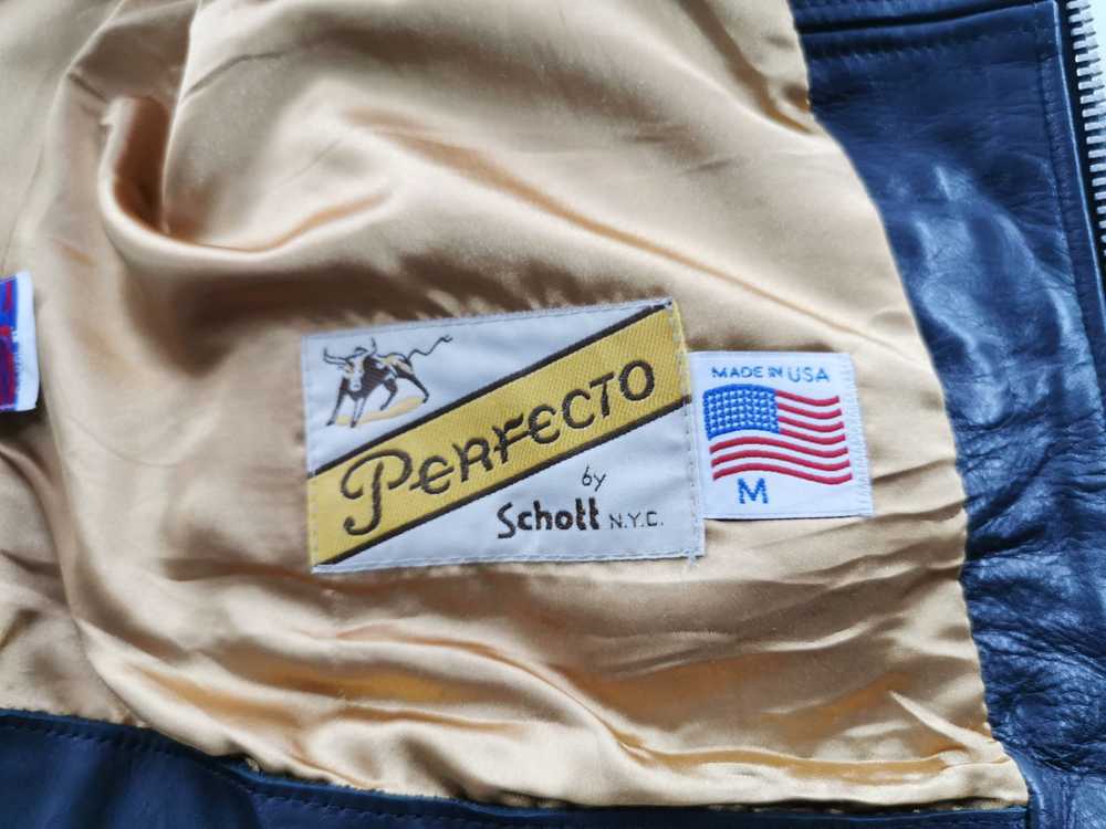 Vintage Vtg 90's Schott NYC Made In USA Perfecto … - image 8