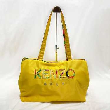 KENZO Nylon Tote Bag with Logo, Floral Pattern in… - image 1