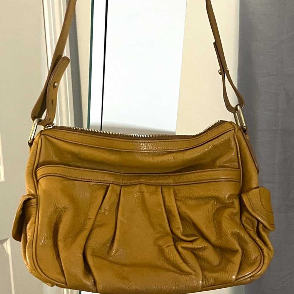 Vintage Nina Ricci Brown Leather Satchel Handbag … - image 4