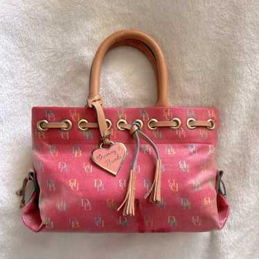 Dooney store and Bourke tan pink early 2000s Y2k mini bag cute girly