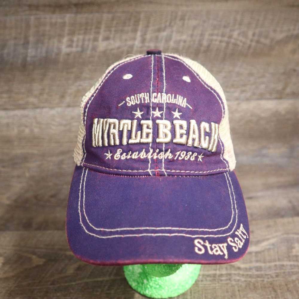 Vintage Myrtle Beach South Carolina SC Purple Hat… - image 1